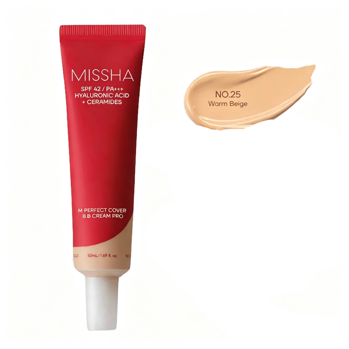 MISSHA M Perfect Cover BB Cream PRO SPF42 PA+++ No.25 Warm Beige tube