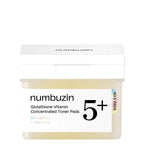 numbuzin No.5+ Glutathione Vitamin Concentrated Toner Pads 70 Pads