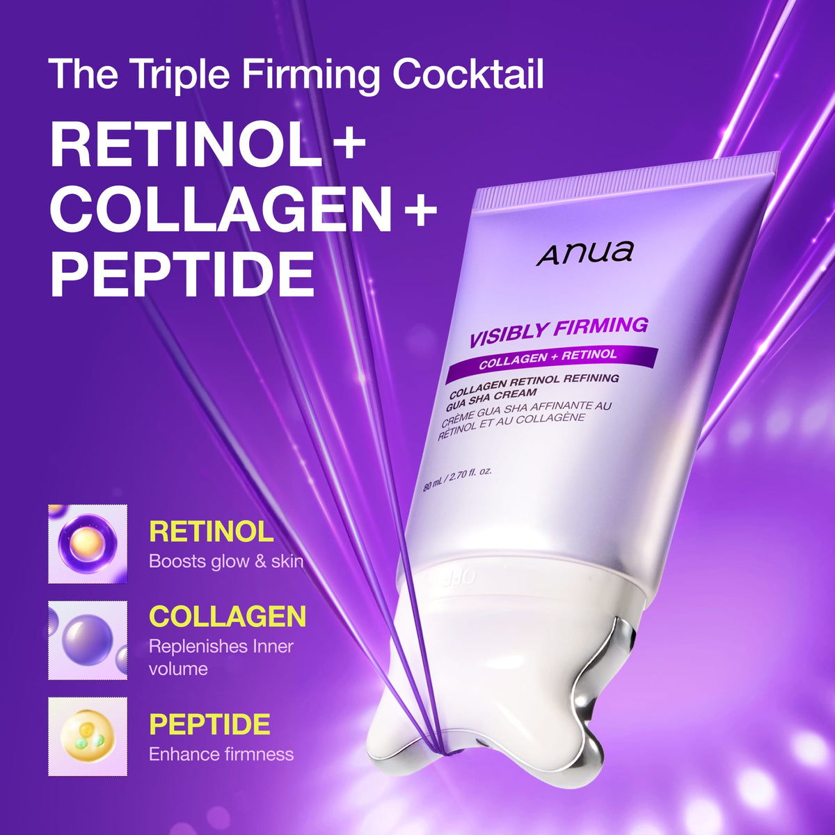 ANUA Collagen Retinol Refining Gua Sha Cream 80ml - photo 2
