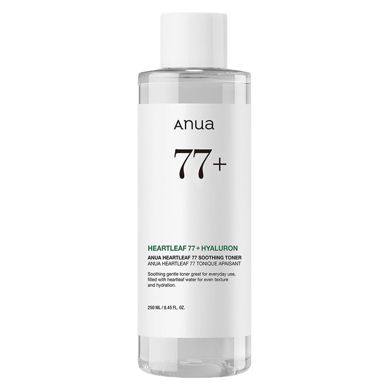 ANUA Heartleaf 77% Soothing Toner bottle with green label, front view