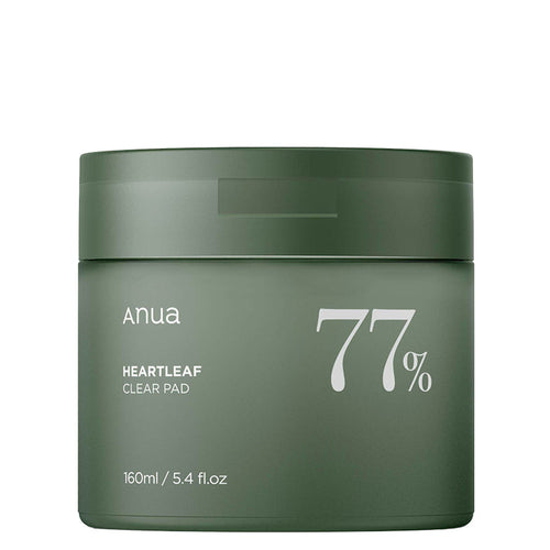 ANUA Heartleaf 77% Toner Clear Pad jar with 70 pads, front view
