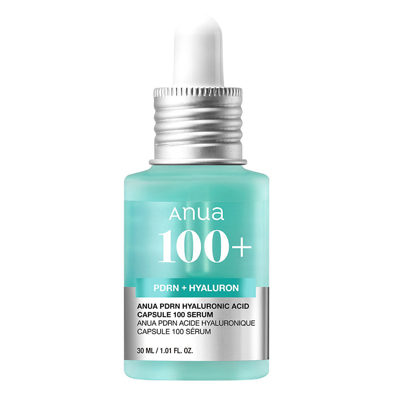 ANUA PDRN Hyaluronic Acid Capsule 100 Serum 30ml dropper bottle, front view