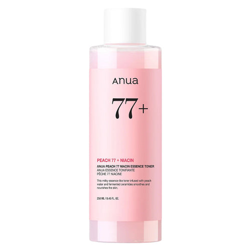ANUA Peach 77% Niacin Essence Toner 250ml bottle, front view