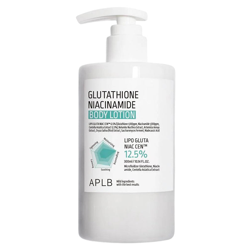 APLB Glutathione Niacinamide Body Lotion 300ml pump bottle