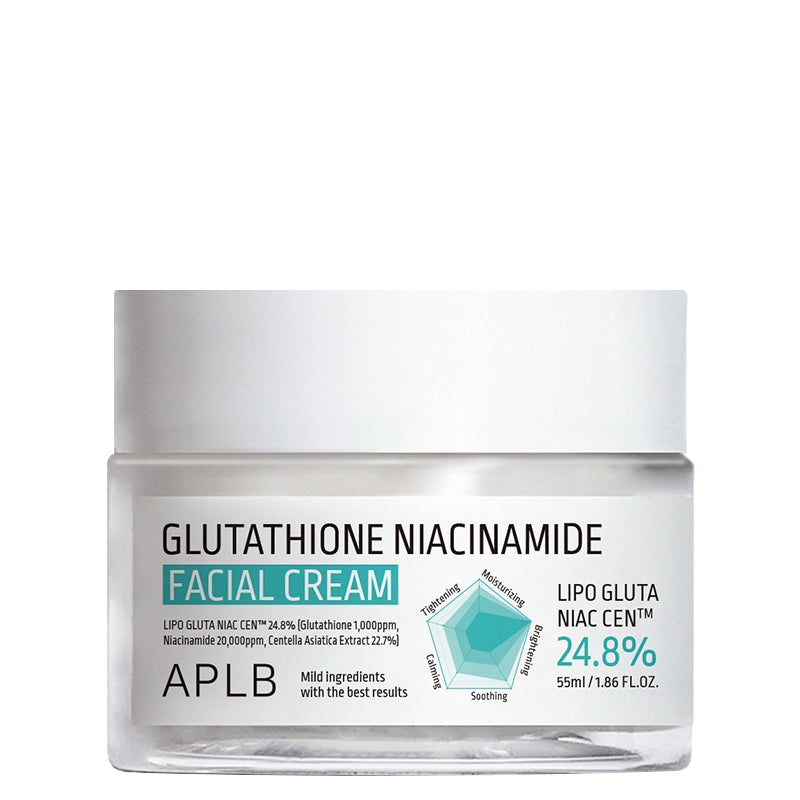 APLB Glutathione Niacinamide Facial Cream 55ml jar, front view