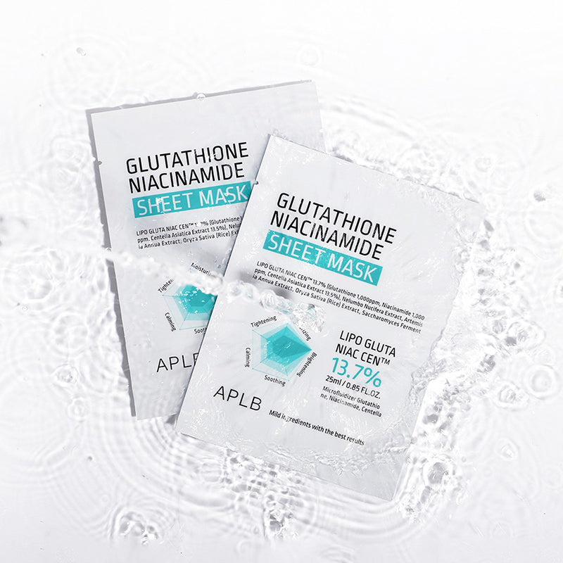 APLB Glutathione Niacinamide Sheet Mask 25ml -Brightening Mask - photo 4