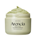Arencia Fresh Green Rice Mochi Cleanser 120g jar with green cleanser, front view