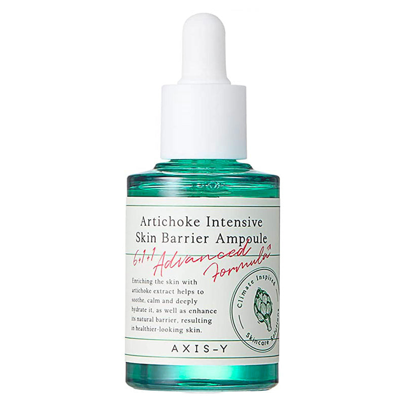 AXIS-Y Artichoke Intensive Skin Barrier Ampoule 30ml dropper bottle, front view