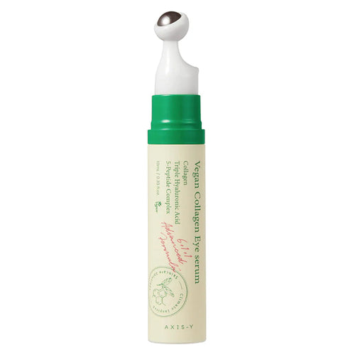 AXIS-Y Vegan Collagen Eye Serum 10ml with cooling applicator, front view