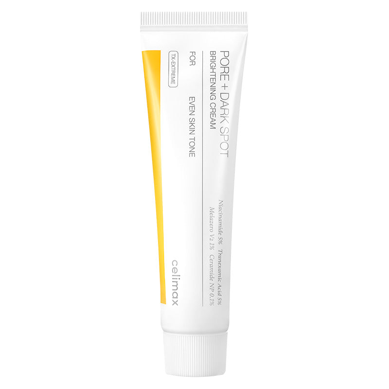 celimax Pore+Dark Spot Brightening Cream 35ml white tube, front view