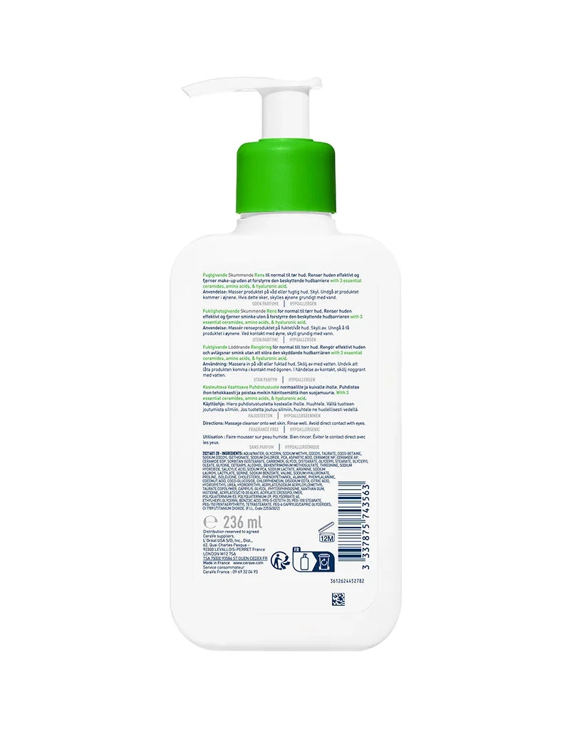CeraVe Cream to Foam Cleanser for Normal to Dry Skin 236ml - photo 2