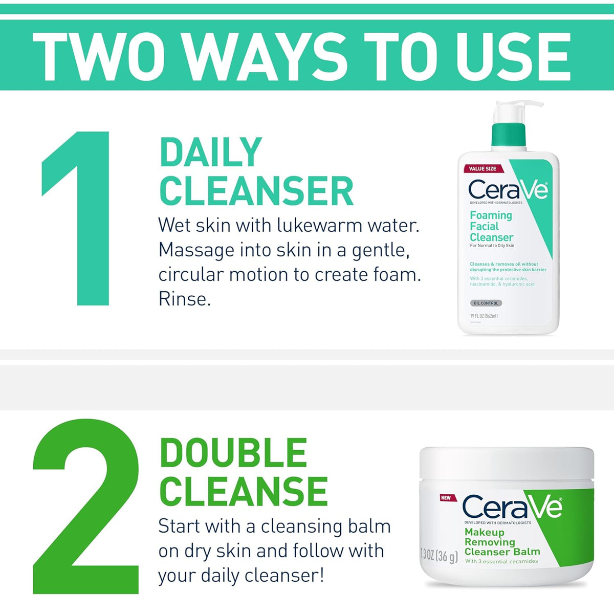 CeraVe Foaming Facial Cleanser for Normal to Oily Skin - photo 4