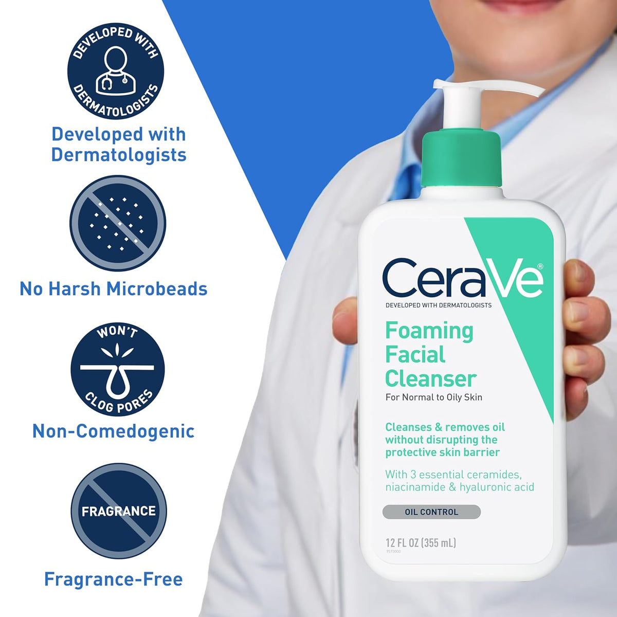 CeraVe Foaming Facial Cleanser for Normal to Oily Skin - photo 5