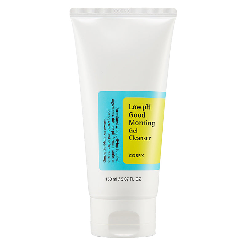 COSRX Low pH Good Morning Gel Cleanser 150ml tube, front view