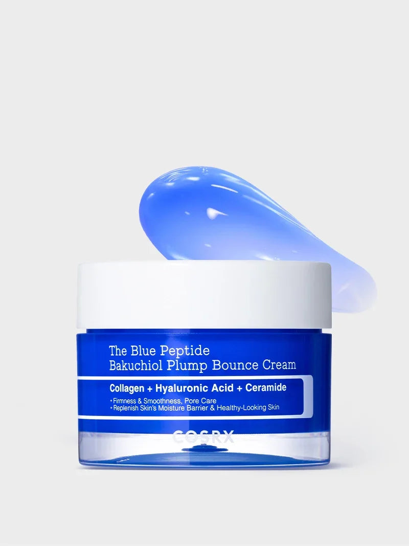 COSRX The Blue Peptide Bakuchiol Plump Bounce Cream 50ml jar front view