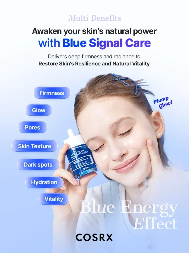 COSRX The Blue Peptide Bakuchiol Plump Glow Serum 50ml - photo 5