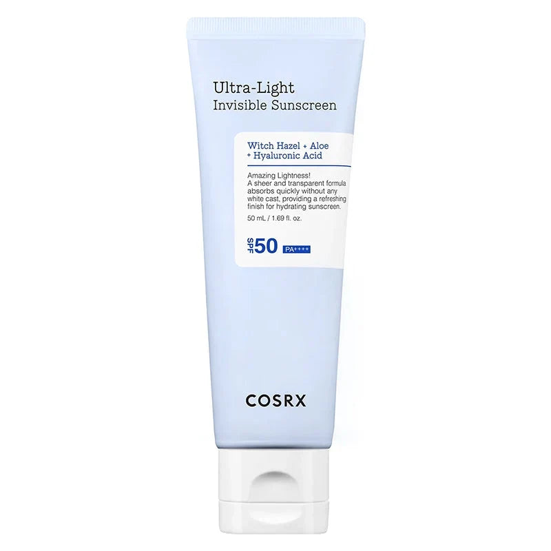 COSRX Ultra-Light Invisible Sunscreen SPF50 PA++++ 50ml tube front view