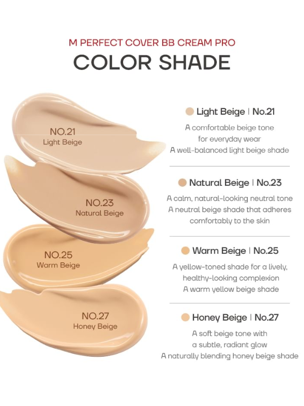MISSHA M Perfect Cover BB Cream PRO SPF42 PA+++ No.23 Natural Beige - photo 5