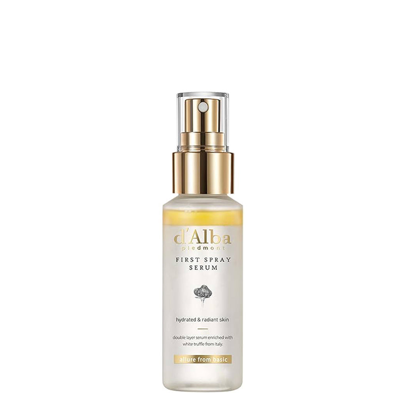 d'Alba White Truffle First Spray Serum 50ml bottle, front view