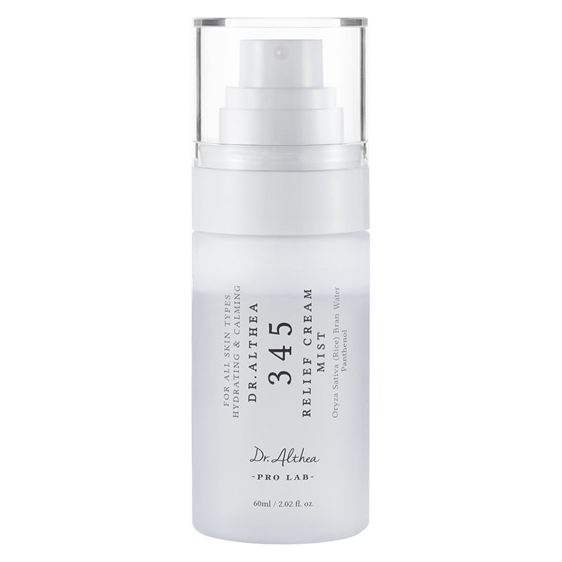 Dr.Althea 345 Relief Cream Mist spray bottle, front view