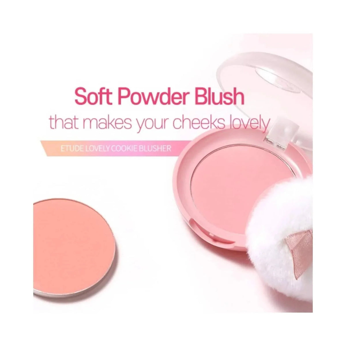 ETUDE Lovely Cookie Blusher PK004 Peach Choux Wafers 4g - photo 6