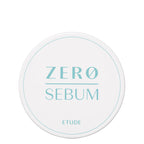 ETUDE Zero Sebum Drying Powder 4g pot with microfibre puff