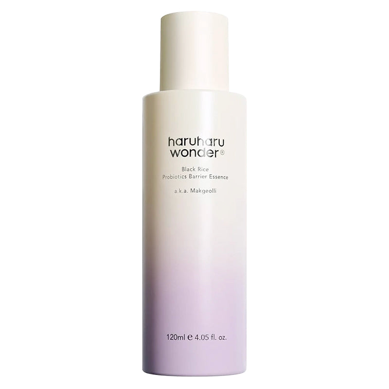 Haruharu Wonder Black Rice Probiotics Barrier Essence 120ml bottle, front view