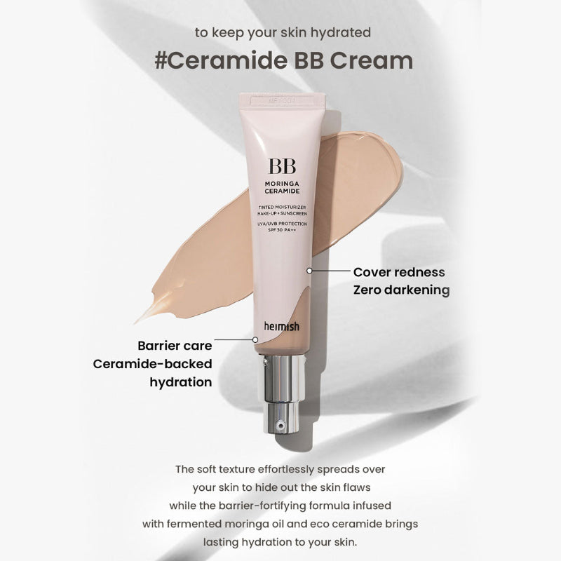 heimish Moringa Ceramide BB Cream SPF 30 PA++ 19 Fair Beige - photo 7