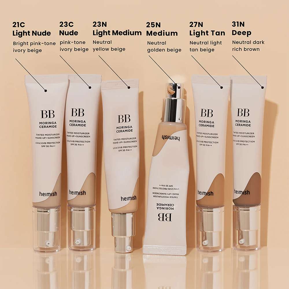 heimish Moringa Ceramide BB Cream SPF 30 PA++23 Light Medium - photo 6