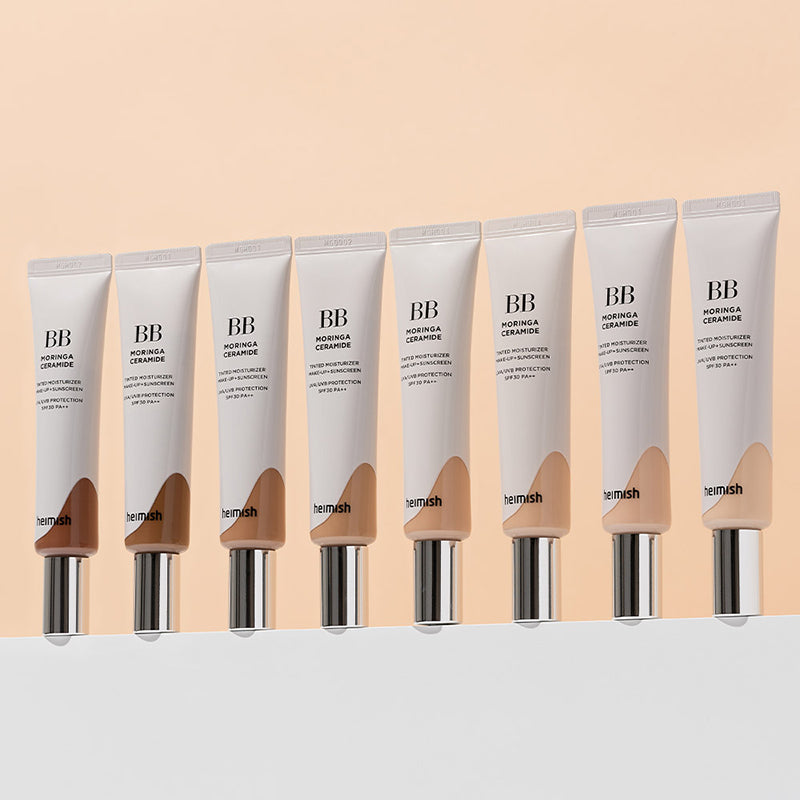 heimish Moringa Ceramide BB Cream SPF 30 PA++ 25 Medium 30g tube, front view