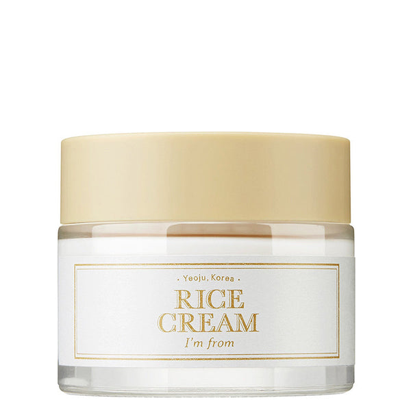 I'm From Rice Cream 50g jar with spatula, front view