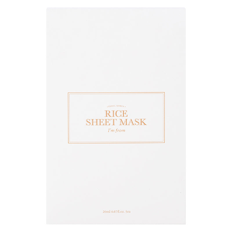 I'm From Rice Sheet Mask single pouch, front view