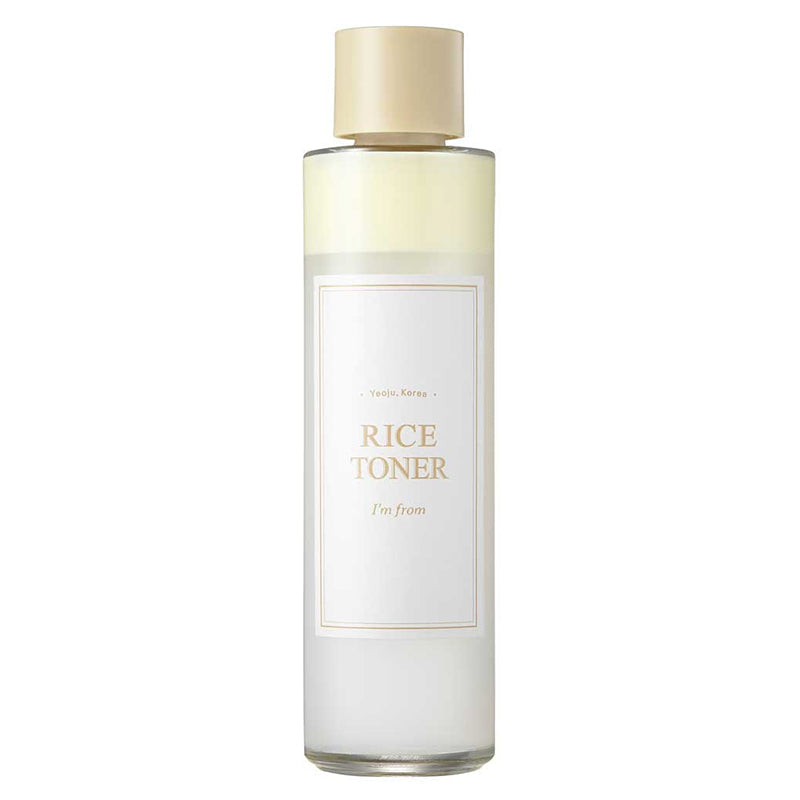 I'm From Rice Toner bottle with milky rice toner, front view
