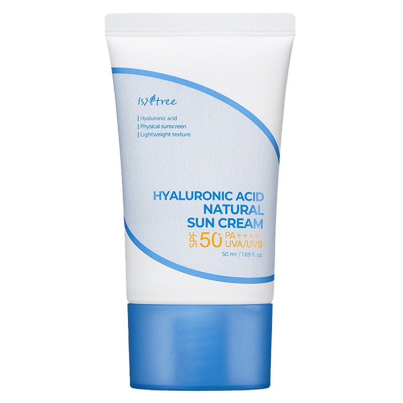 ISNTREE Hyaluronic Acid Natural Sun Cream SPF50+ PA++++ 50ml tube (renewed), front view