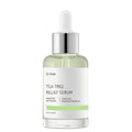 iUNIK Tea Tree Relief Serum 30ml dropper bottle, front view