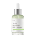 iUNIK Tea Tree Relief Serum 30ml dropper bottle, front view