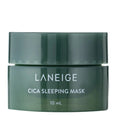 Laneige Cica Sleeping Mask travel-size sample jar with lid open