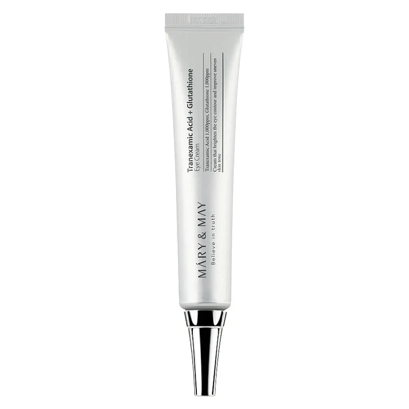 Mary & May Tranexamic Acid + Glutathione Eye Cream 30ml jar, front view