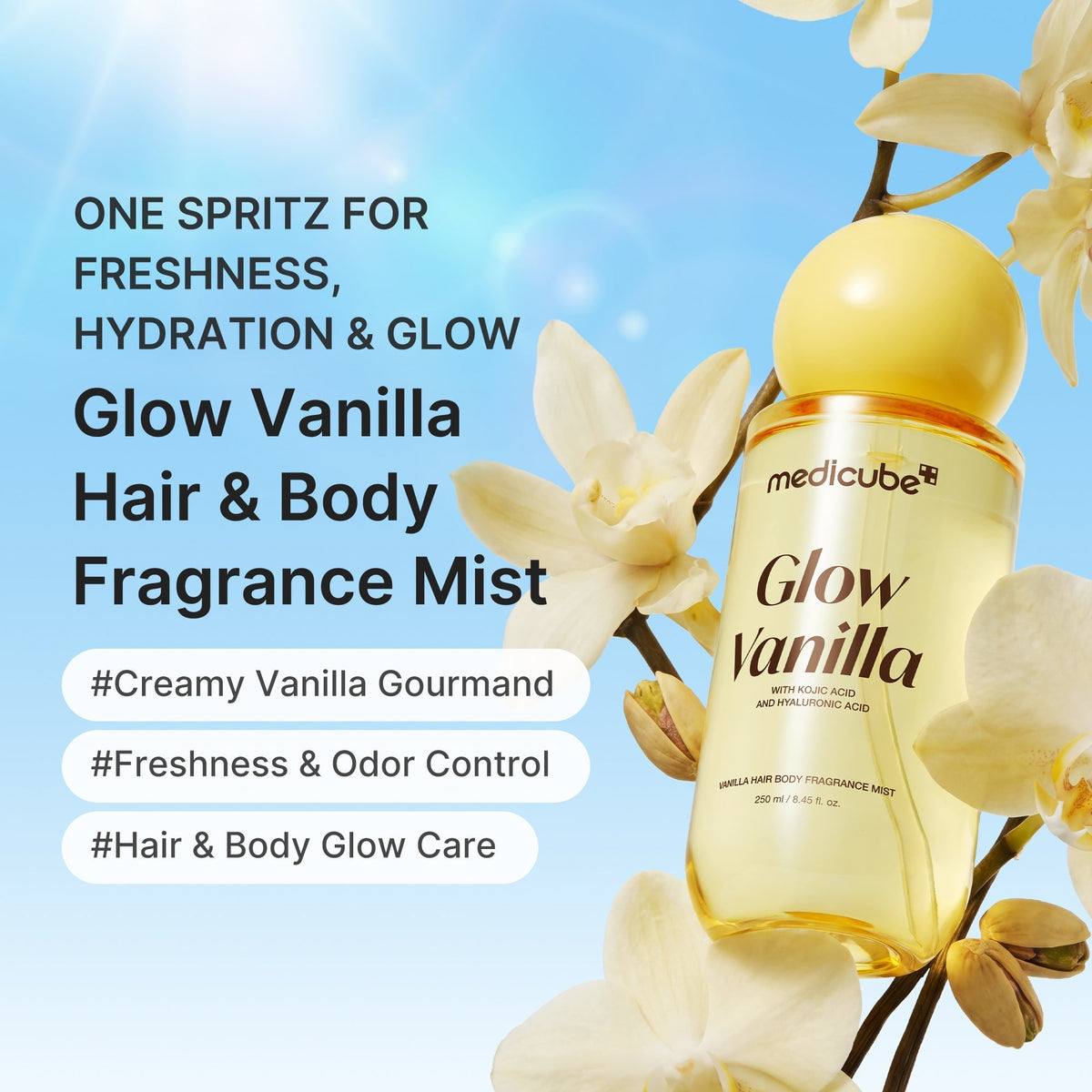 Medicube Glow Vanilla Hair & Body Fragrance Mist 100ml - photo 2