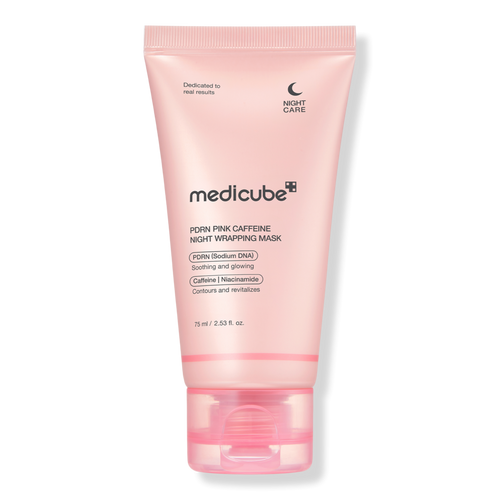 Medicube PDRN Pink Caffeine Night Wrapping Mask 75ml pink tube