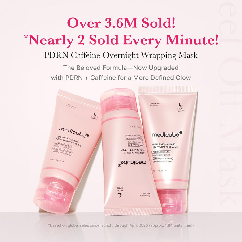 Medicube PDRN Pink Caffeine Night Wrapping Mask 75ml - photo 2
