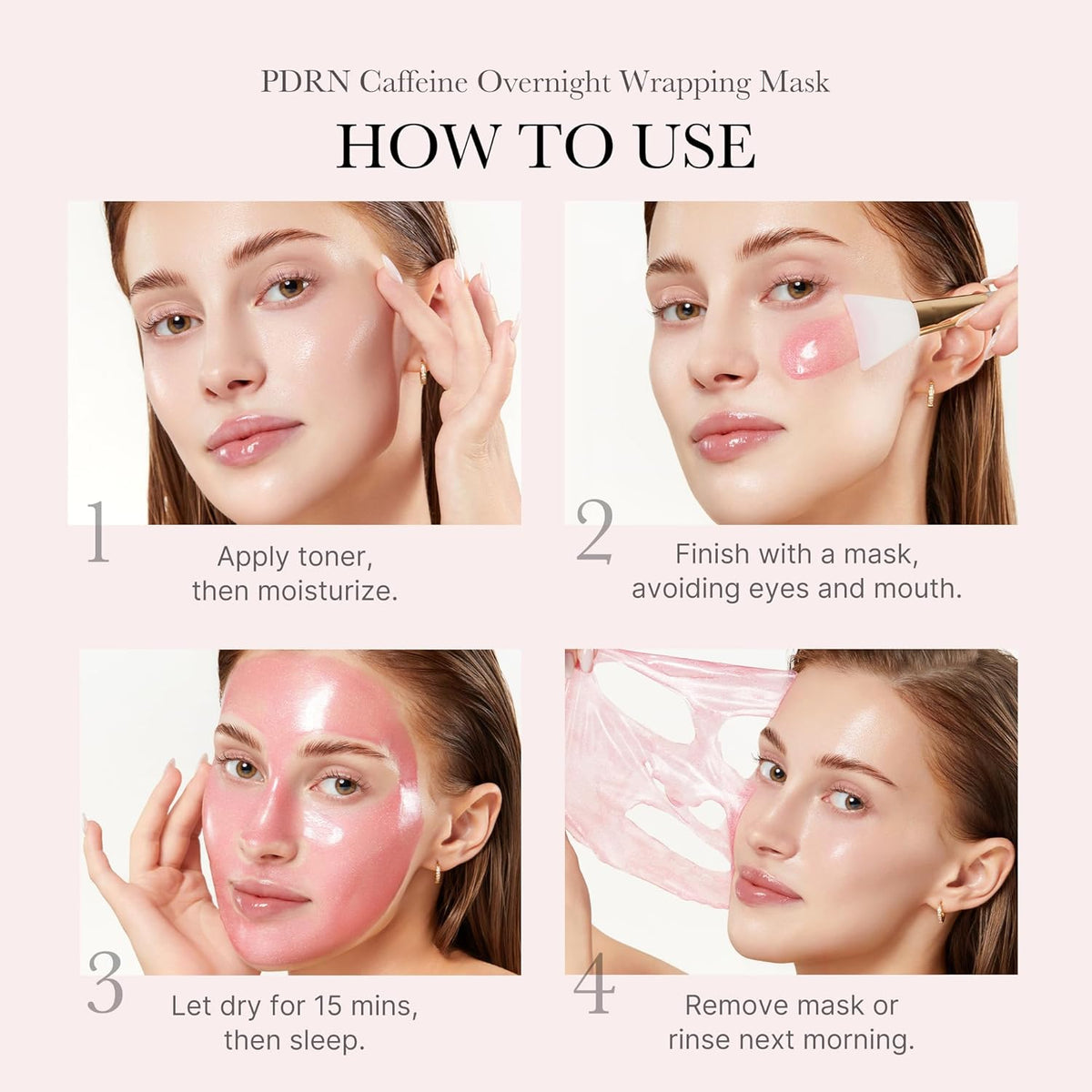 Medicube PDRN Pink Caffeine Night Wrapping Mask 75ml - photo 4