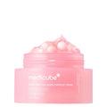 Medicube PDRN Pink Collagen Capsule Cream 55g jar open, showing pink capsules