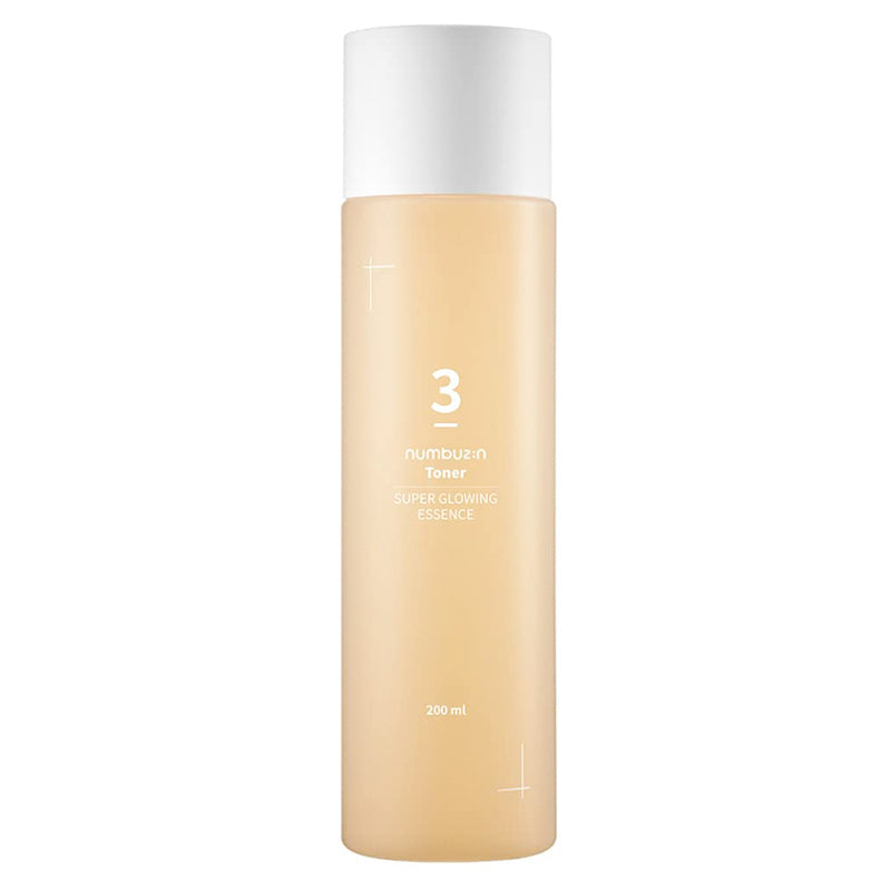 numbuzin No.3 Super Glowing Essence Toner 200ml bottle, front view