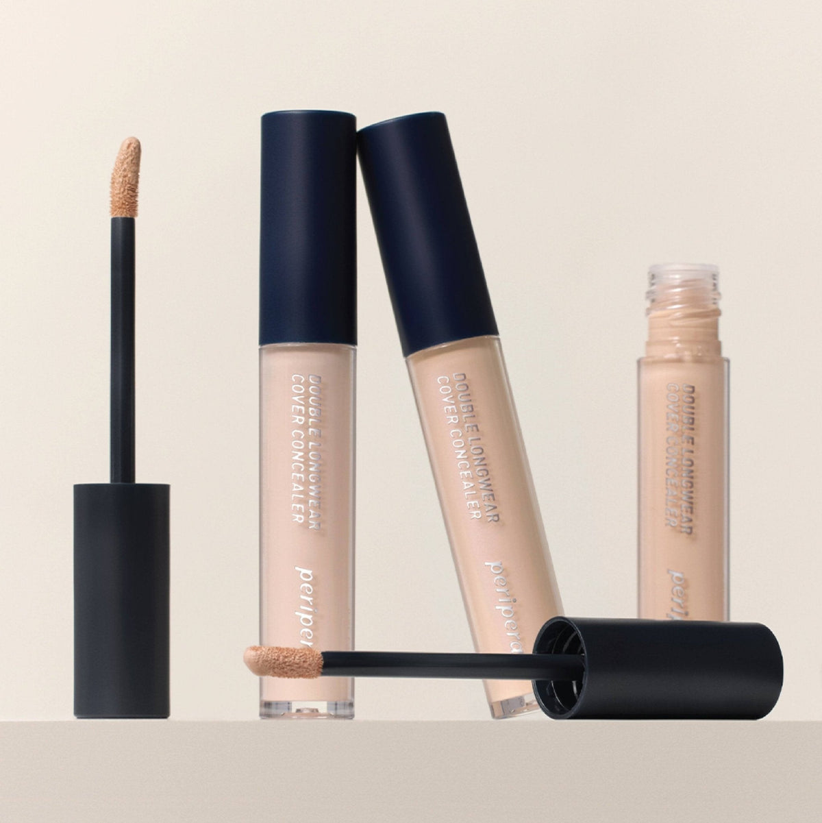 Peripera Double Longwear Cover Concealer # 02 Natural Beige 4gm - photo 5