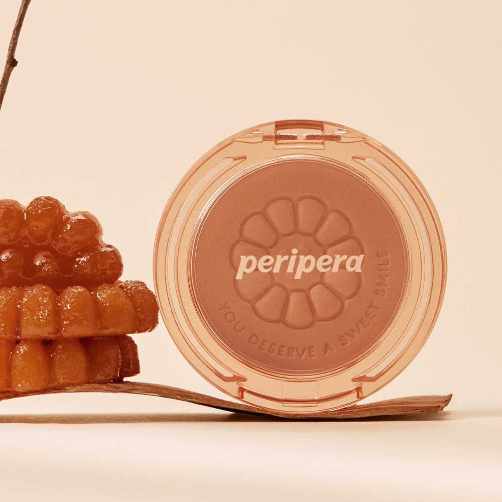 Peripera Pure Blushed Sunshine Cheek 022 Creamy Nude 4g powder blush compact