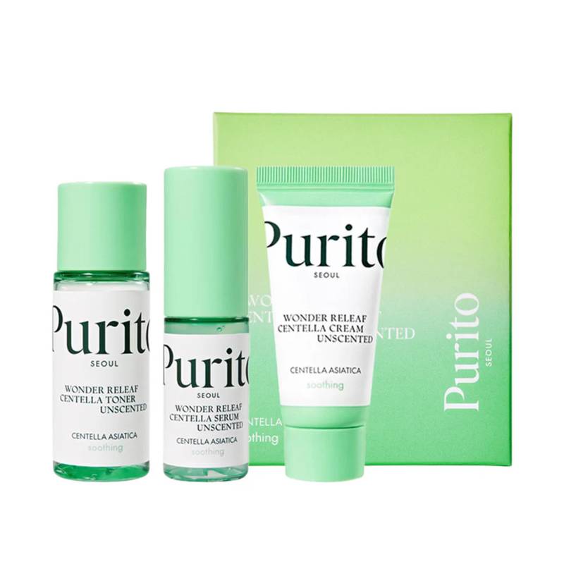Purito Seoul Wonder Releaf Centella Mini Kit with mini serum and cream