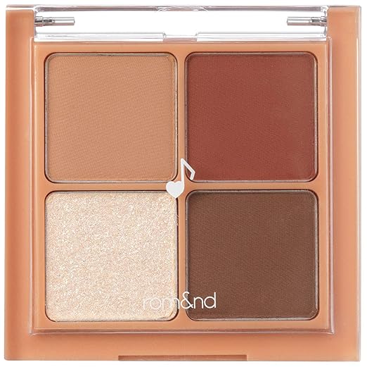 rom&nd Better Than Eyes M01 Dry Apple Blossom eyeshadow palette, open