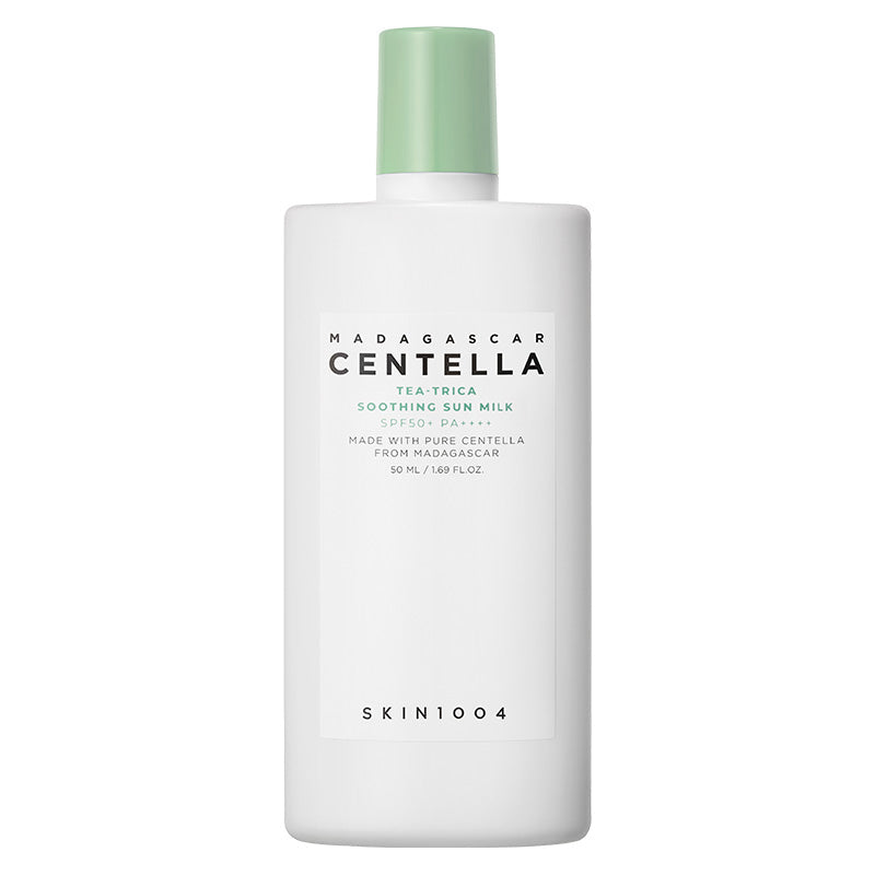 SKIN1004 Centella Tea-Trica Soothing Sun Milk SPF50+ PA++++ 50ml tube, front view