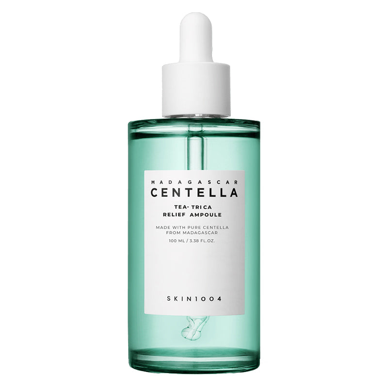 SKIN1004 Madagascar Centella Tea-Trica Relief Ampoule dropper bottle, front view